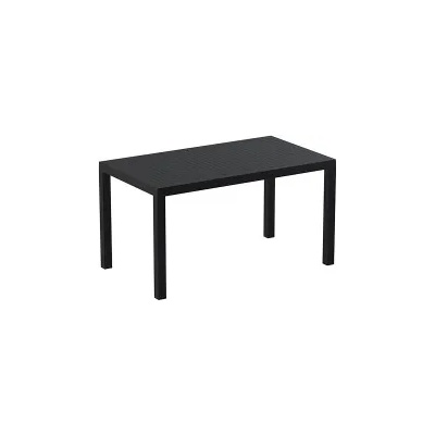 Siesta Exclusive Si-Маса правоъгълна 80х140см. ares 140(186) ЧЕРНА/Бяла (014231)