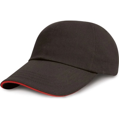 Result Headwear RC 024XP nízkoprofilová sandwich 6 panelová COT-2824XP81499 Černá/červená