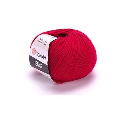 YarnArt Jeans 51 - tmavě červená