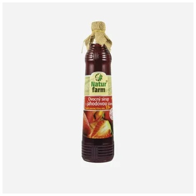 NaturFarm Sirup jahoda min. 33% 12 x 700 ml