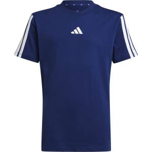 Adidas Детска тениска adidas Kid's 3 Stripes Tee 160 T-shirt - Dark Blue / White - размер 176 (EU) (704-4530-0215)