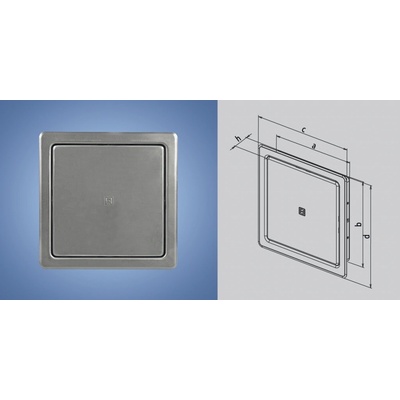 Haco revizní dvířka 200 x 200 mm nerezová NVD – Hledejceny.cz