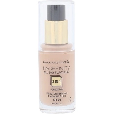 Max Factor Facefinity All Day Flawless make-up 3v1 SPF20 50 Natural 30 ml