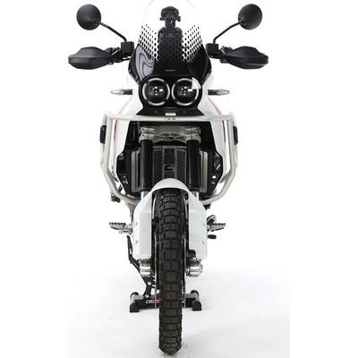 CROSSPRO hliníkové kryty motoru a chladiče DUCATI DESERT X 22- (pasuje na původní desku motoru) barva stříbrná