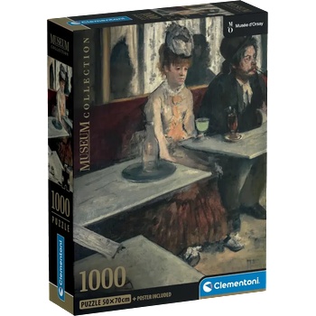 Clementoni - Puzzle Degas: In a Café - 1 000 piese