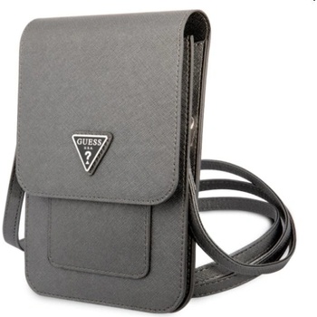 Púzdro Guess PU Saffiano Triangle Logo Phone Bag Grey