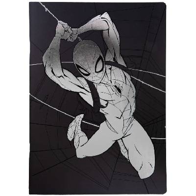 Тетрадка Cool Pack Black - Disney 100, Spider-Man, A5, широки редове, 60 листа (60992PTR)