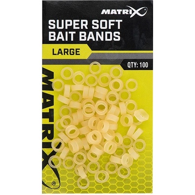 Matrix Krúžky Super Soft Baits Bands Veľkosť L 100 ks
