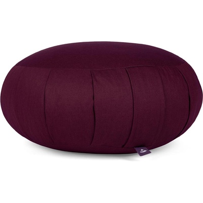 Bodhi Zafu Meditačný vankúš Eco baklažánová aubergine 20,5x38,5
