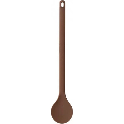 Vařečka silikon kulatá 28 cm hnědá