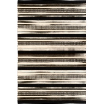 Green Decore Черно-бял двустранен килим за открито, изработен от рециклирана пластмаса , 160 x 230 cm Zambezi - Green Decore (S11063_107)