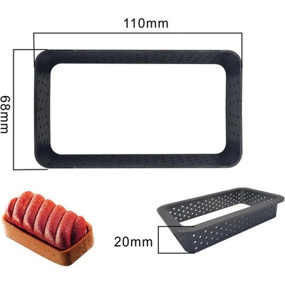 AK Formy na Tartaletky Termoplast obdélník 11x7cm 6ks