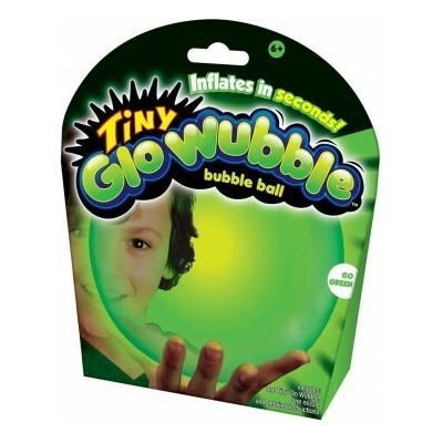 Tiny Glow Wubble Bublinová Lopta 30 cm zelená svietiaca v tme
