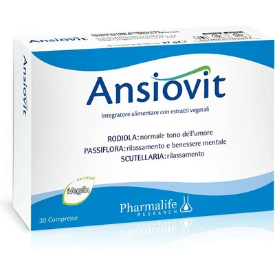 Ансиовит (анти-стрес билкова формула) 30 таблетки | Pharmalife Research (472769 (7119NA) PL)