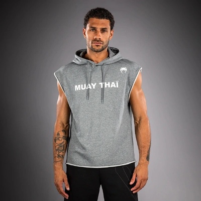 VENUM Суичър Venum VT Muay Thai Sleeveless Hoodie - Heather Grey - XL