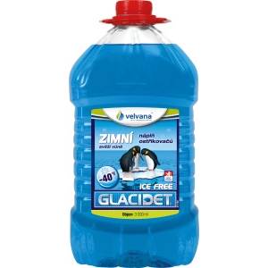 Glacidet Ice Velvana Glacidet Ice Free -40 °C, антифриз за чистачки на предно стъкло, 3 л