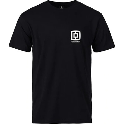 Horsefeathers MINI LOGO T-SHIRT Černá Bílá