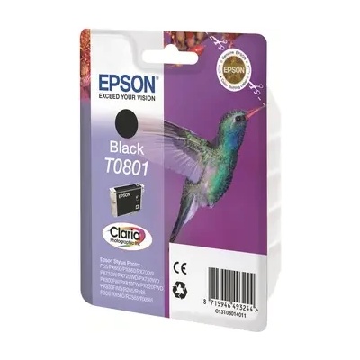 Compatible ГЛАВА ЗА EPSON STYLUS PHOTO R 265/360/RX 560/585/685/P 50/PX 650/660/700/710/720/800/810 - Black - T0801BK - G&G - 330 pages / 8 ml (C13T08014011)