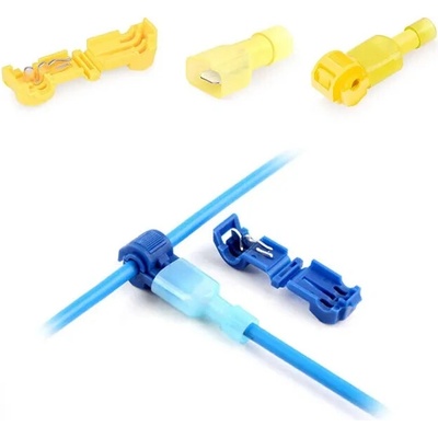 Elektrické rýchlospojky Typ-T 04-6mm2 24A Blister 5 ks Amio