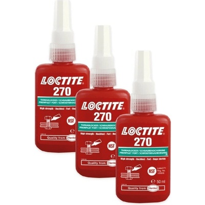 Loctite 270 vysokopevnostné 50 ml 3 ks