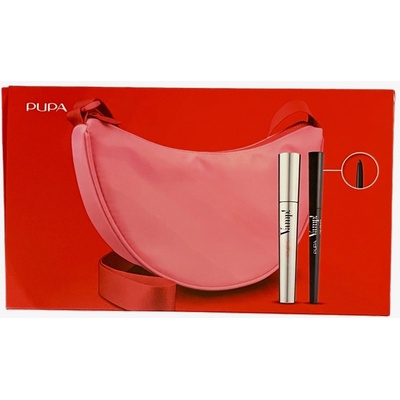 Pupa sada řasenka Mascara Vamp! 9 ml + Tužka na oči Vamp! Eye Pencil 0,35 g + kabelka