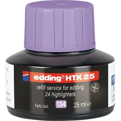 Edding HTK 25 | náhradní inkoust pro zvýrazňovače pastelově fialový