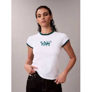 Calvin Klein Jeans Тениска ss 1968 graphic baby tee