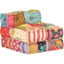 Greatstore Modulární pouf patchwork textil