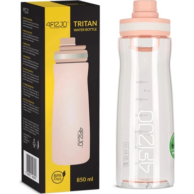 4FIZJO športová fľaša na vodu ružová 850 ml