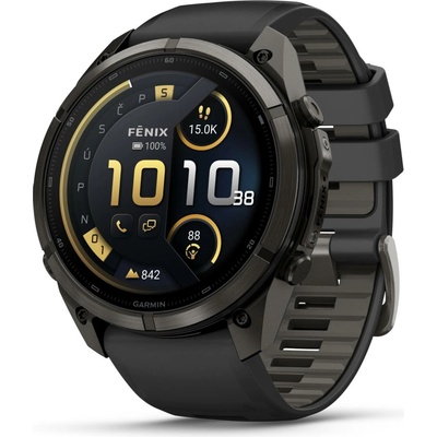 Garmin Fenix 9 Pro 51 mm AMOLED inReach Carbon Gray DLC Titanium Black/Pebble 010-04337-11 – Zboží Živě