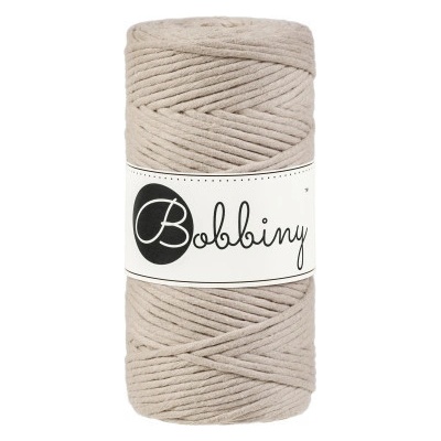 Bobbiny Macrame Regular 3mm - beige