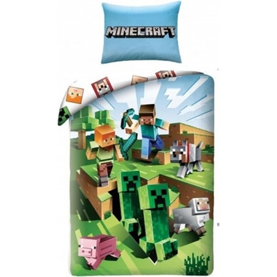 Halantex obliečky Minecraft MNC-129BL 160x200 70x80