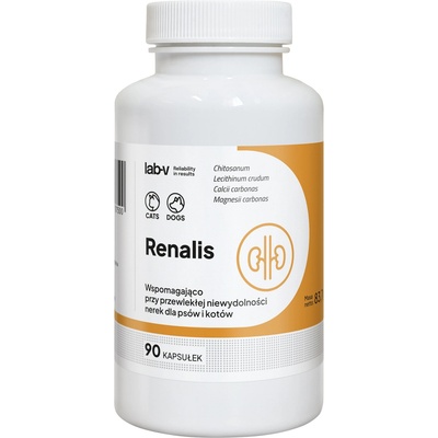 Lab-v Renalis - Подкрепа при хронична бъбречна недостатъчност при кучета и котки, 90 капсули