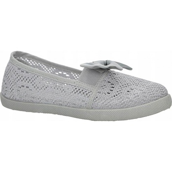 Baleríny slip on tenisky ažurové s mašličkou