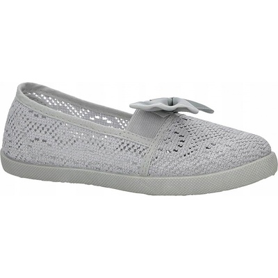 Baleríny slip on tenisky ažurové s mašličkou