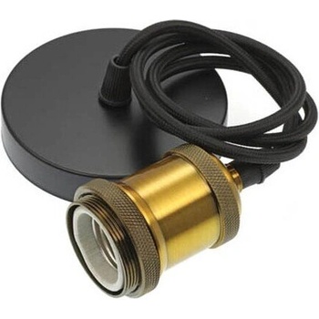 VITO Пендел с кабел 1м, e27, estelle-c, златно + черно - vito (7320170)