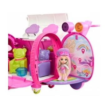 Mattel Pink rainbow plane Barbie Extra Fly Minis pilot doll ZA5092