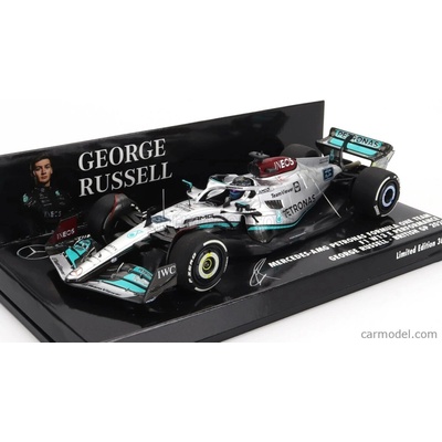 Minichamps Mercedes gp F1 W13e Team Mercedesamg Petronas F1 N 63 Silverstone British Gp 2022 George Russel Silver Green 1:43