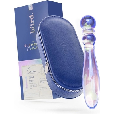 Biird Cecii dildo z borosilikátového skla 16 x 3 cm