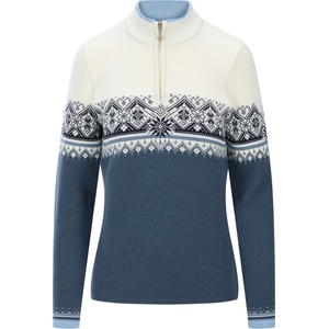 Dale of Norway Дамски вълнен пуловер Dale of Norway Women's St. Moritz Merino jumper - Steel / Offwhite / Marine (105-0721-1611)