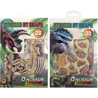 Mikro trading 3D nálepky s dinosauřími motivy 2 druhy
