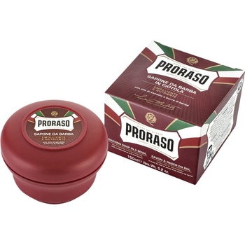 Proraso Red mýdlo na holení pro tvrdé vousy Shea Butter and Sandal Oil 150 ml