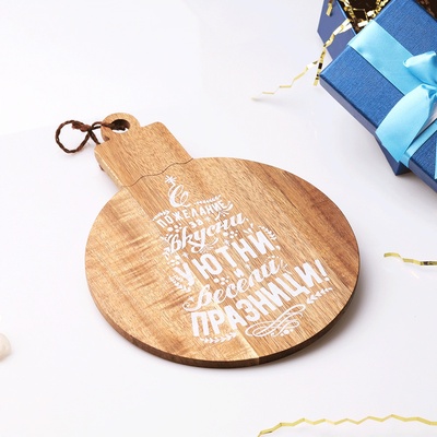 Art gift Декоративна дъска - Коледна топка