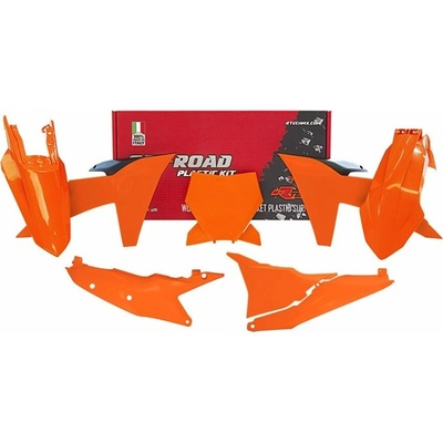 Rtech sada plastov KTM oranžovo-čierna 6 dielov