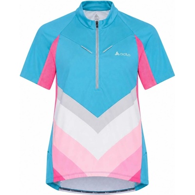 Odlo Cycling Team Jersey Stand-Up Collar červená Womens