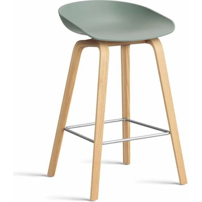 Hay AAS 32 Low lacquered oak veneer / fall green