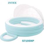 Intex Басейн детски 221x137 см, INTEX 57195NP Swim Centre Canopy Lounge, със сенник (57195NP Swim Centre Canopy Lounge)