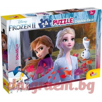 Lisciani Пъзел lisciani 81295 - 24 части - Замръзналото кралство 2, двулицев пъзел (li81295)