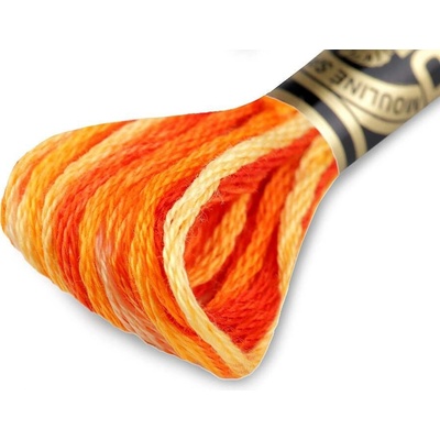 Vyšívací příze DMC Mouliné Spécial Cotton Varianta: 51 arancio melír, Balení: 1 ks 27729/15784/174190