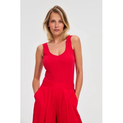 Moodo Ребрест топ в червено Moodo Moodo | Cherven | ЖЕНИ | XS